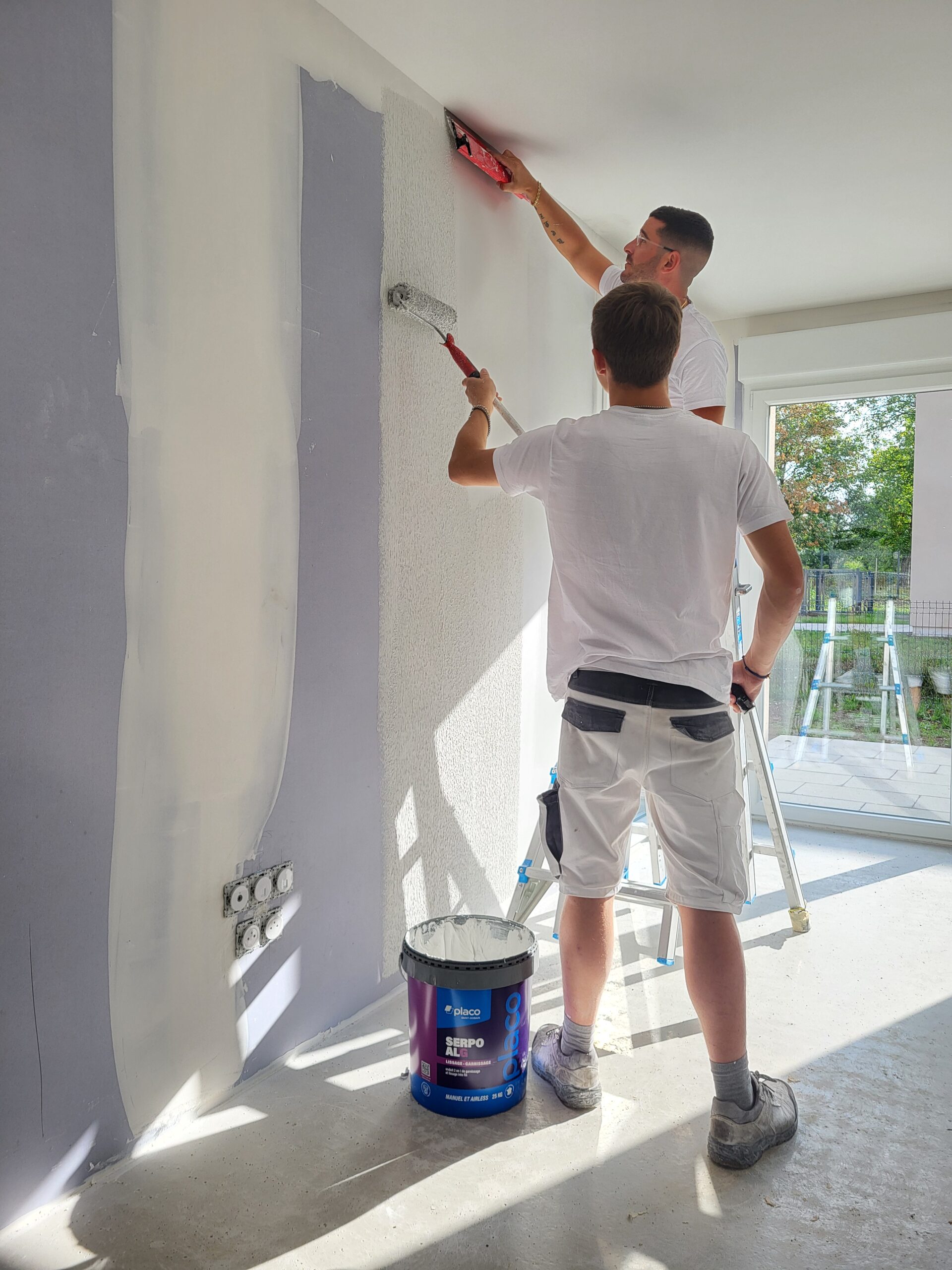 Équipe Peinture Reno en intervention sur chantier