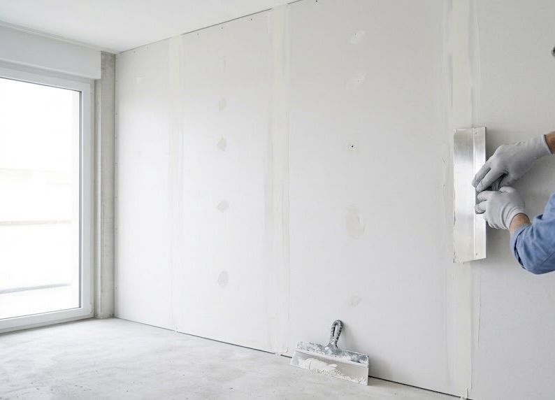 Pose des plaques de placo et jointoiement par Peinture Reno