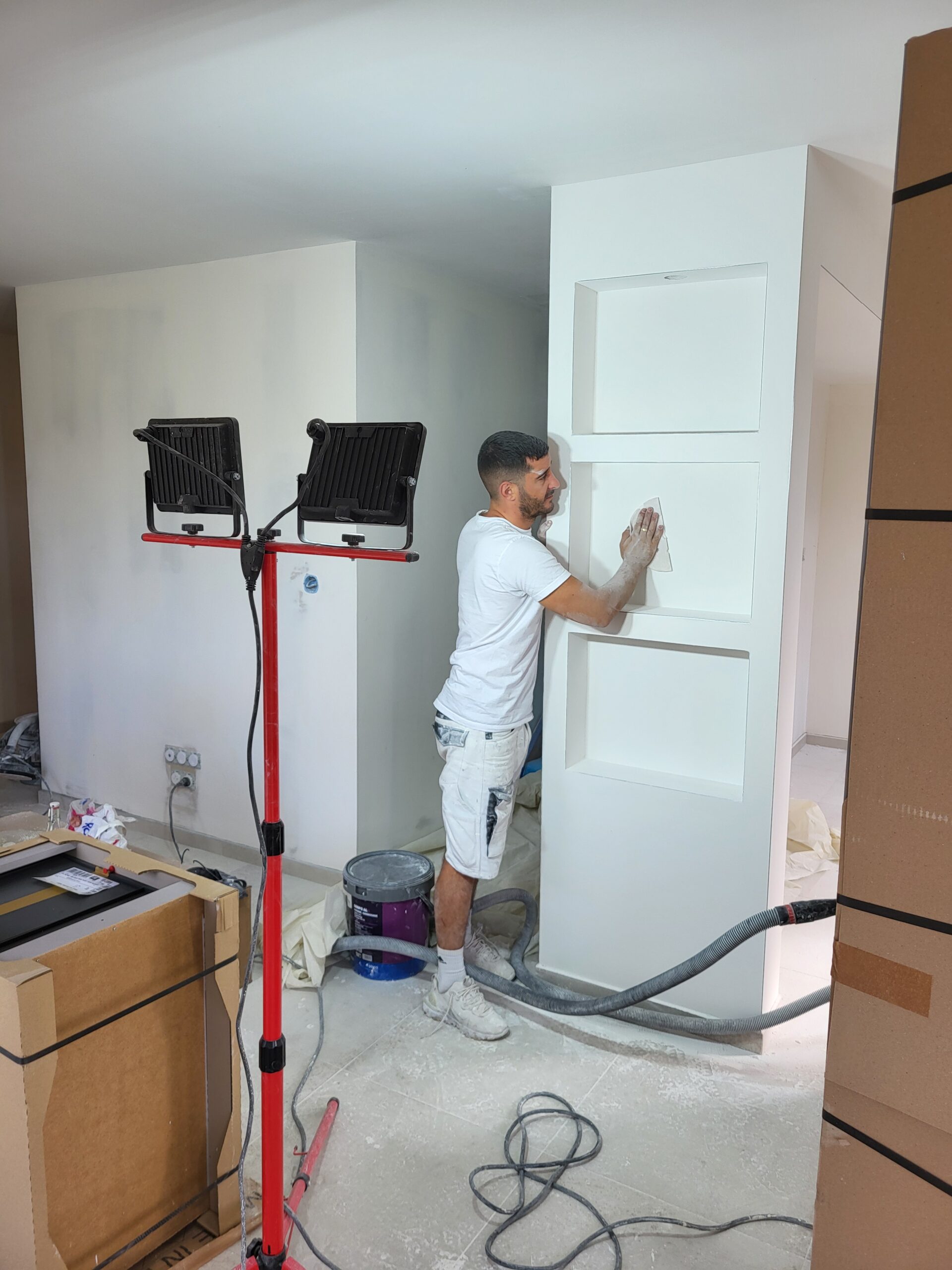 Équipe Peinture Reno sur un chantier à Besançon