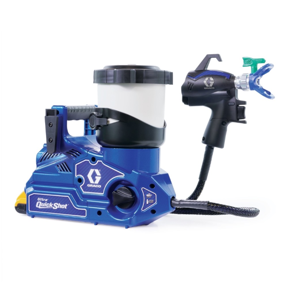 Machine airless utilisée par Peinture Reno pour la finition tendue